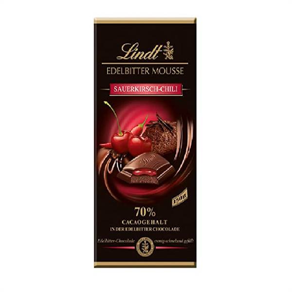 Lindt Edelbitter Mousse Sauerkirsch-Chili Imported